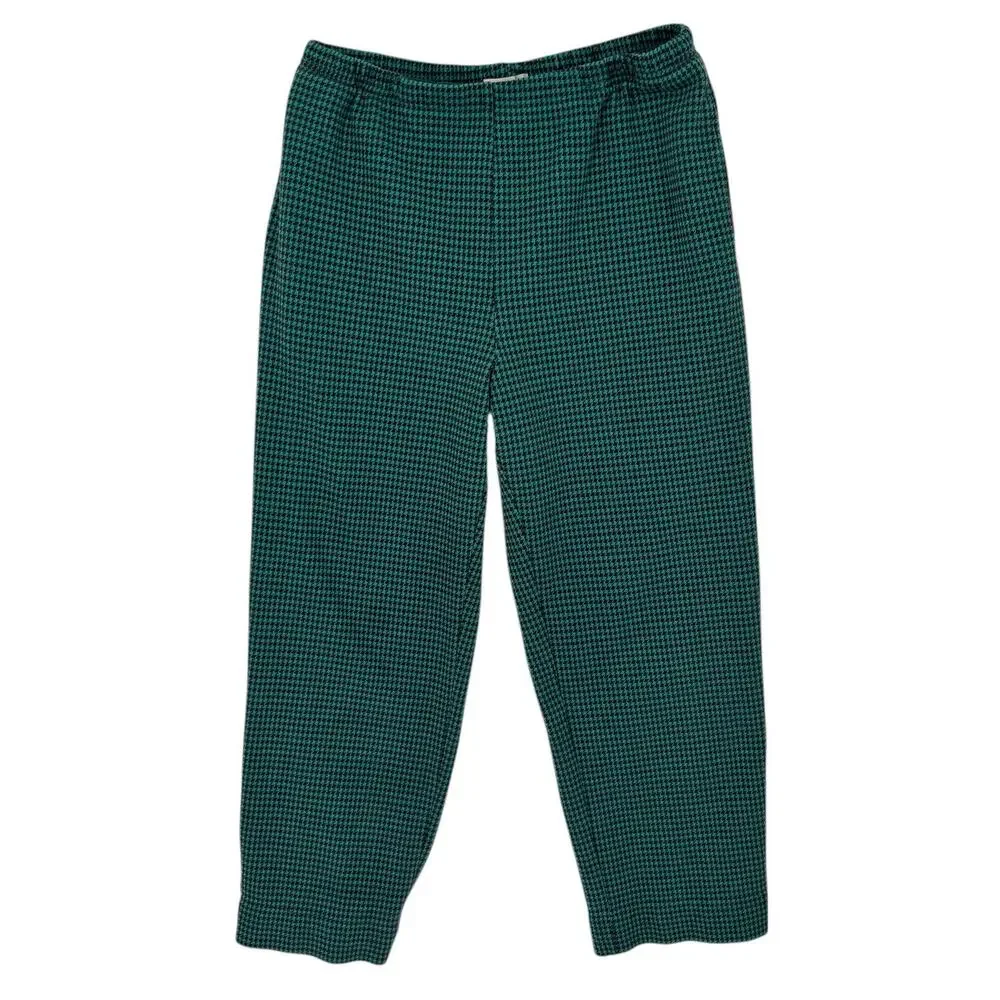Draper's & Damon's Soft Knit Houndstooth Check Pull On Pants‎ Medium
